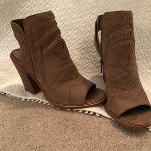 Vince Camuto peep toe bootie